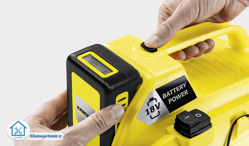 ۴. شارژ نشدن باتری جاروشارژی کارچر